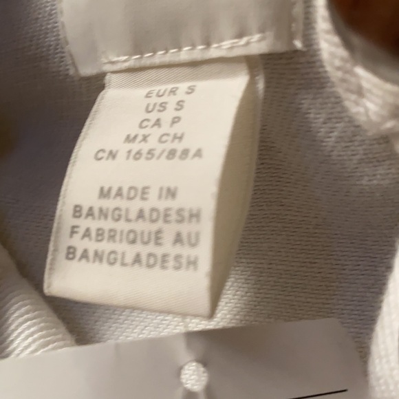 NWT White Denim H&M  Small button-up Oversized Vest - Picture 5 of 6